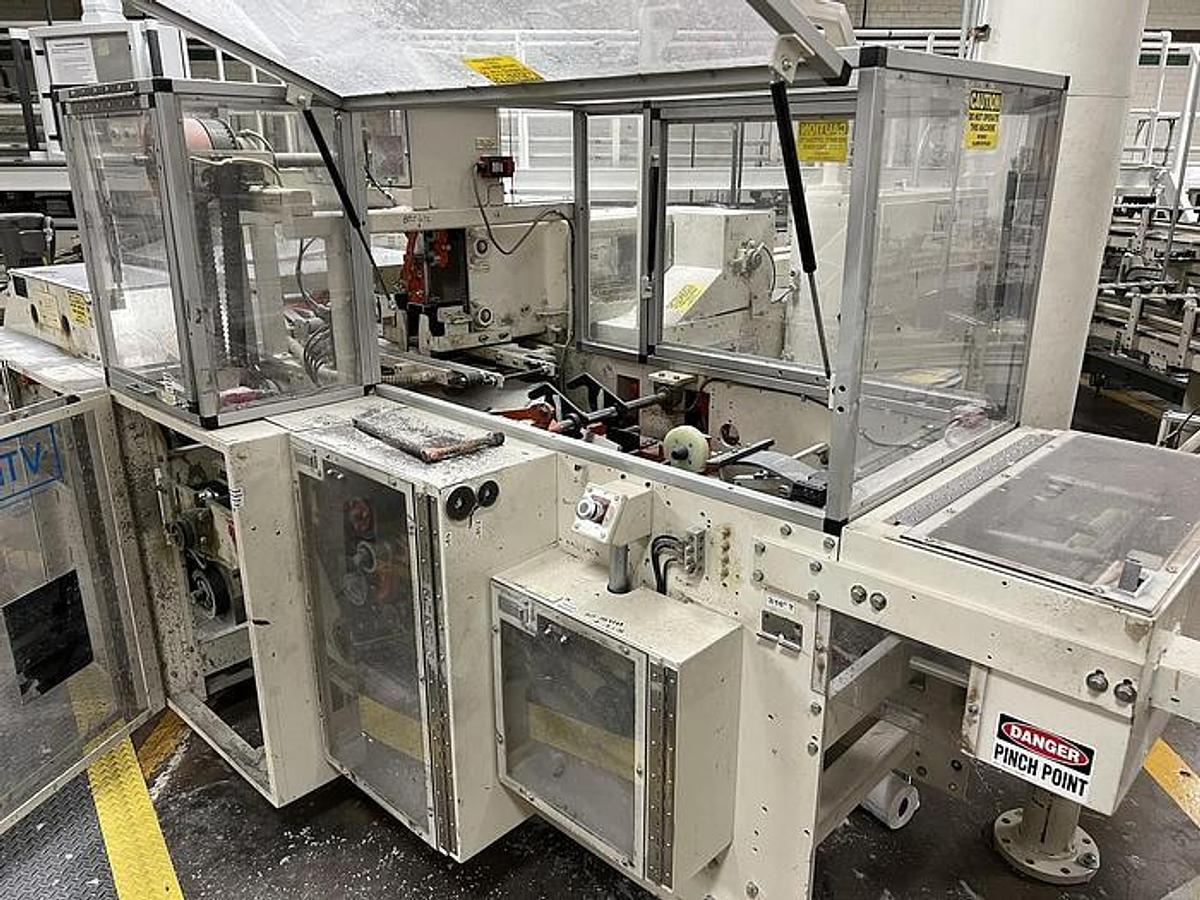 Used VTP Valley Tissue Packaging Model 8450 Single Roll Tissue Wrapper