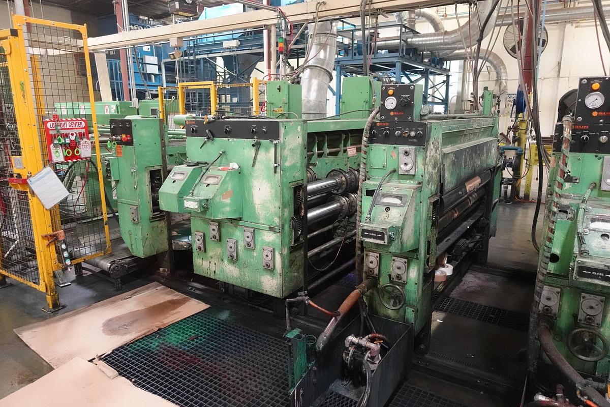 Used 1982 Langston Mini 24" x 70" 2-Color Flexo Folder Gluer (Printer Slotter Folder Gluer)