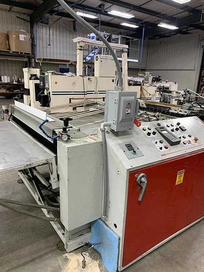 Used FMC 56" Split Roll Sideweld Bag Machine