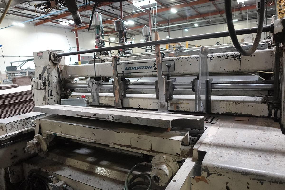 Used 1978 Langston Saturn II 37" x 97" 3-Color Flexo Folder Gluer