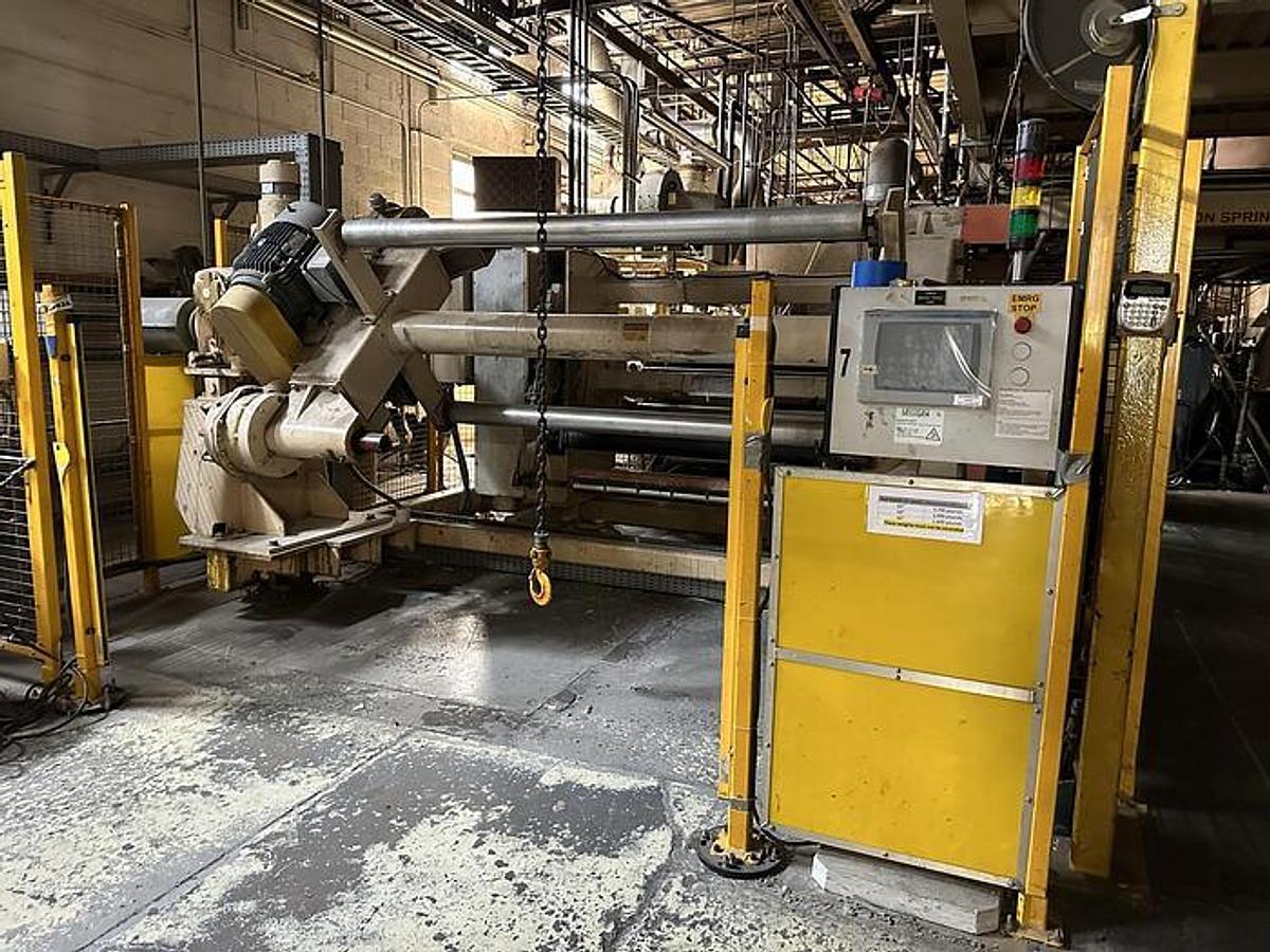 Used 65" Egan Turret Unwind 50" Diameters with Full Speed Splicer