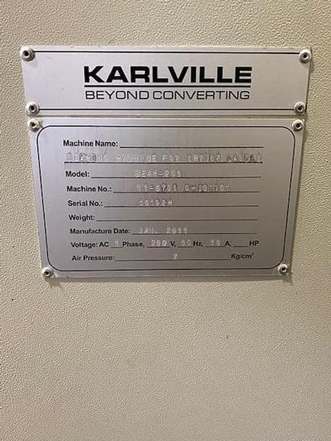 Used 16.5" Karlville Seamer Model K1 Seam 200