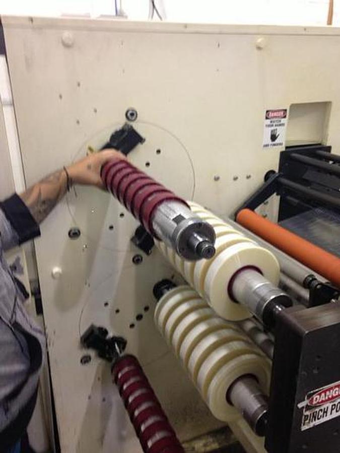 Used Independent Machine Co. MSDTS 16" Duplex Turret Slitter Rewinder