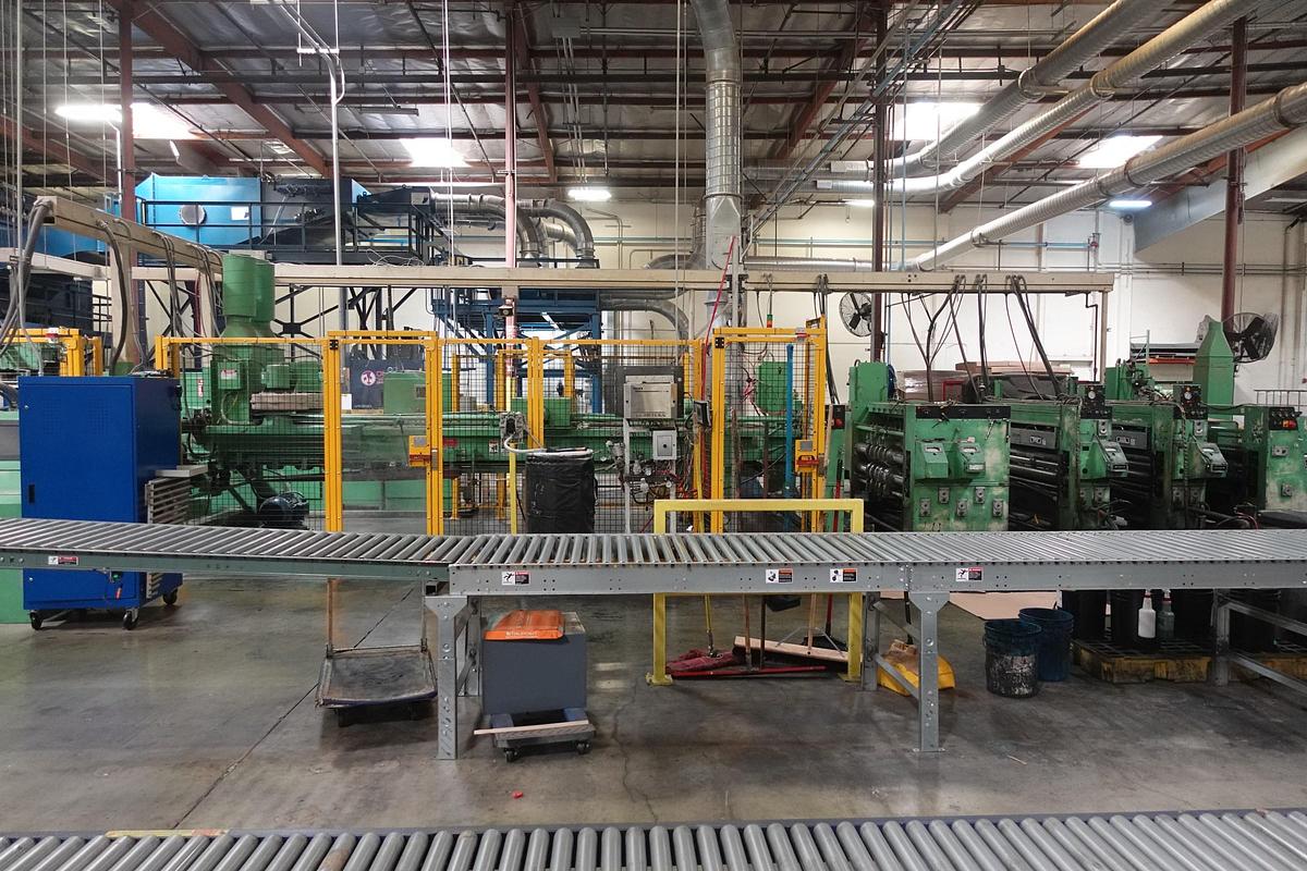 Used 1982 Langston Mini 24" x 70" 2-Color Flexo Folder Gluer (Printer Slotter Folder Gluer)