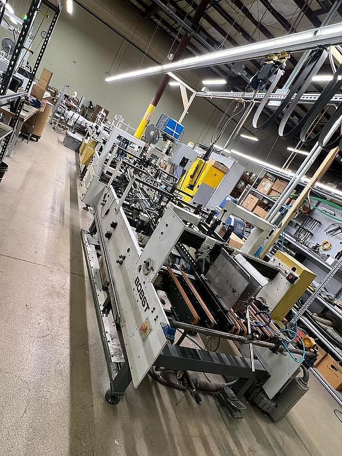 Used Bobst Media 100 Straight Line Folder Gluer