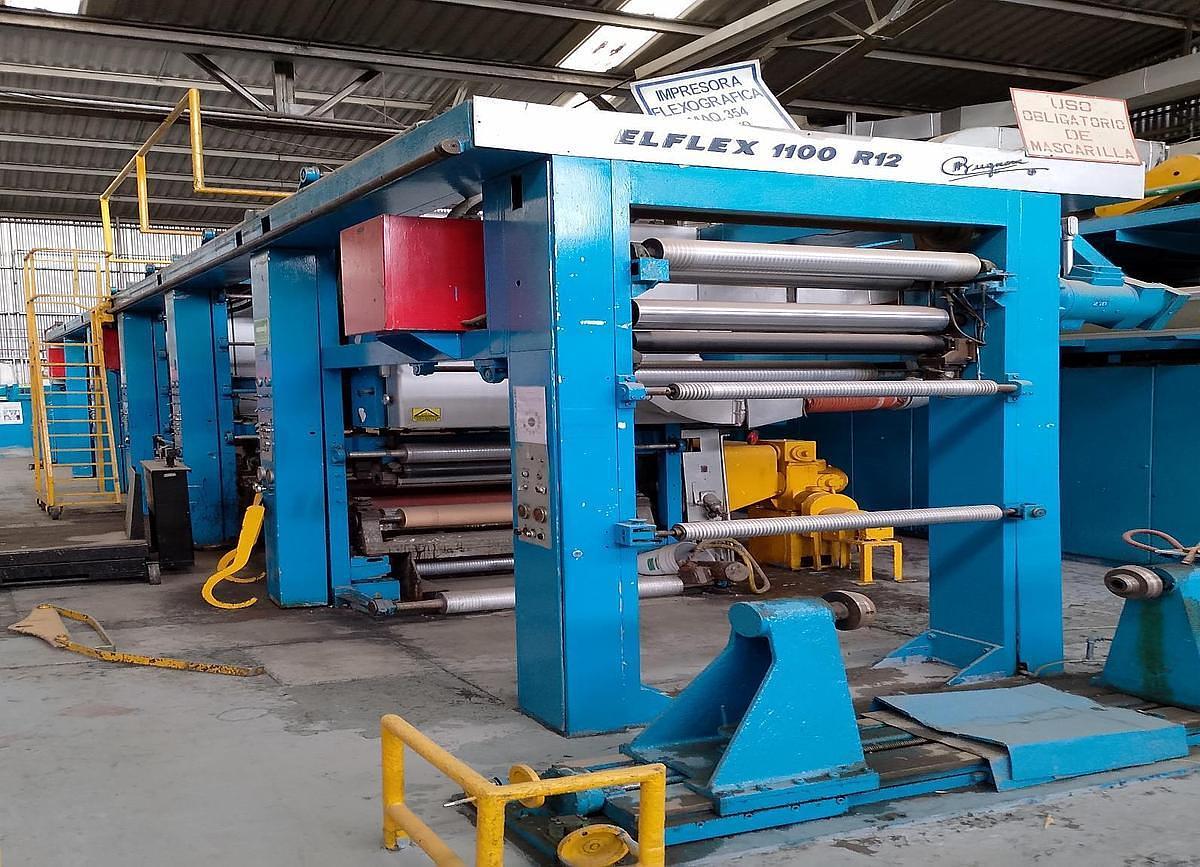 Used 40" Tecmo Elflex 1100 R12 Coating and Embossing Line