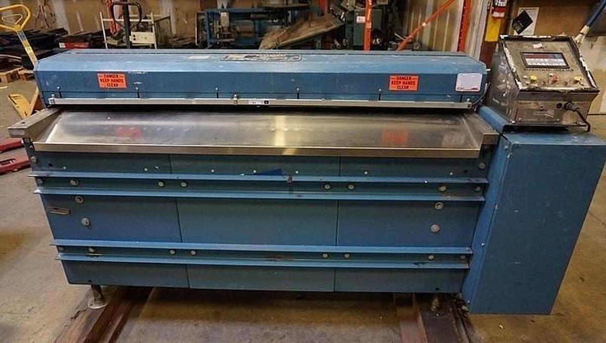 Used 60" Rosenthal Sheeter Model WA-S-5-HUBZEVAA with Razor Slitting