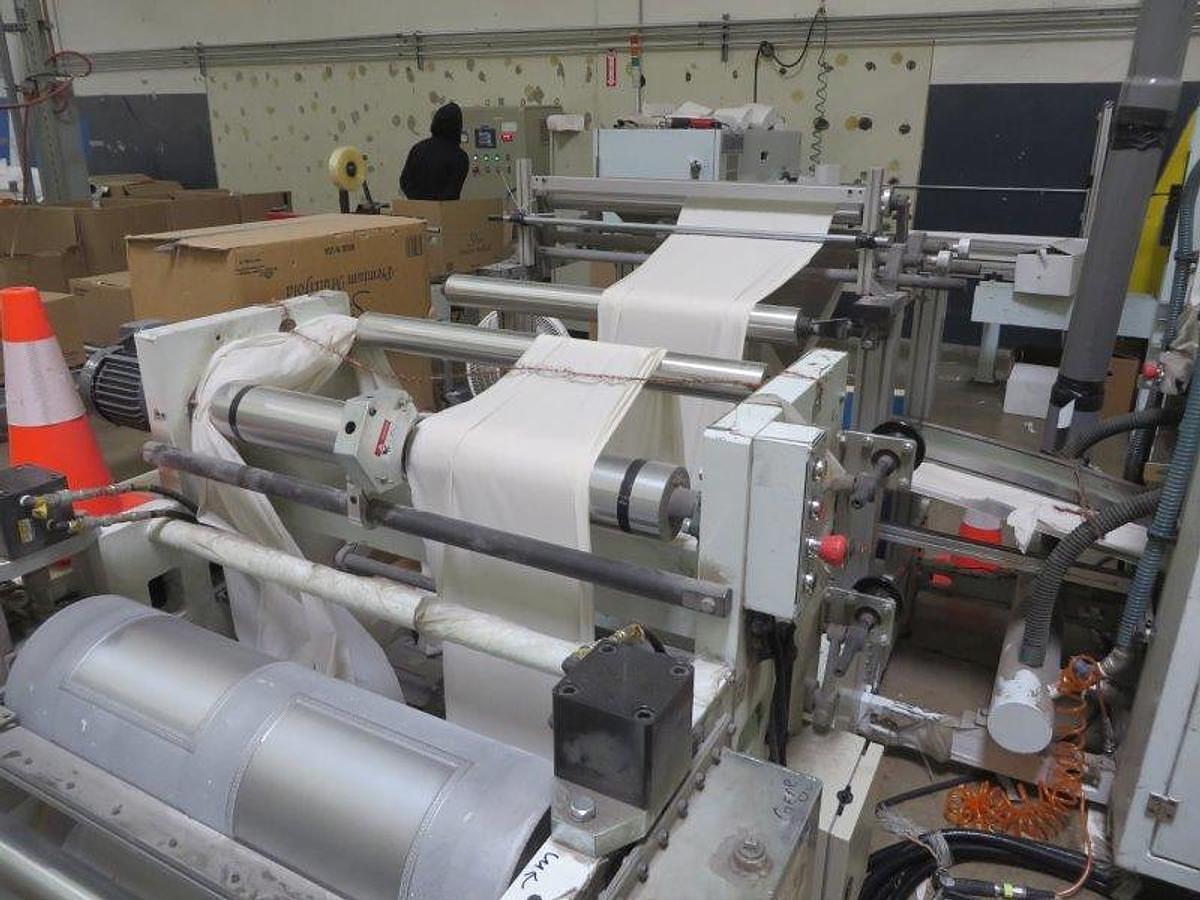 Used 17" Ocean A-500-2T Servo Driven 1/8TH and Double Cross Dinner Napkin Folder