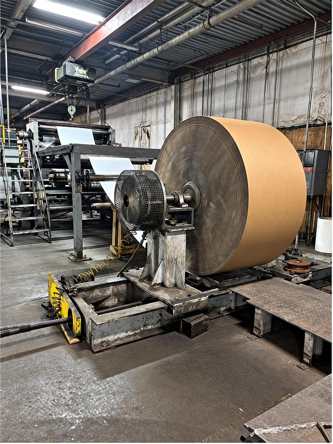 Used Clark-Aiken Roll-to-Roll Paperboard Embosser – 60" Web Capacity