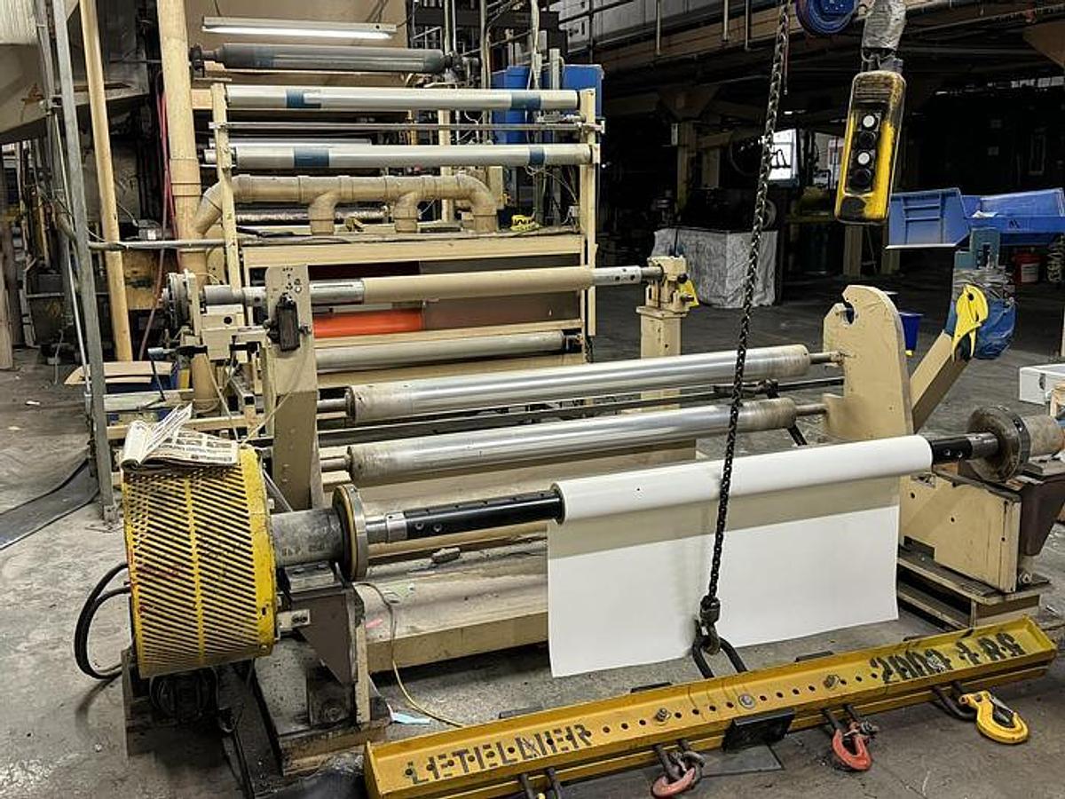 Used 60" Lembo Unwinder 50" Diameter 3" Shaft