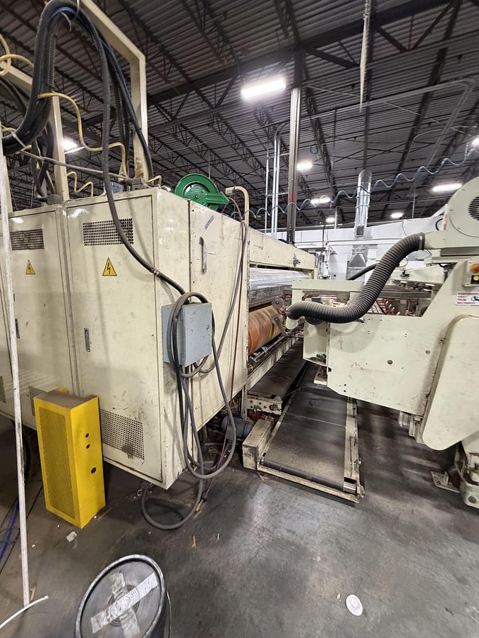 Used Workhorse 66” x 135” 2-Color Rotary Die Cutter SPECIAL OFFER: Dismantled & Loaded