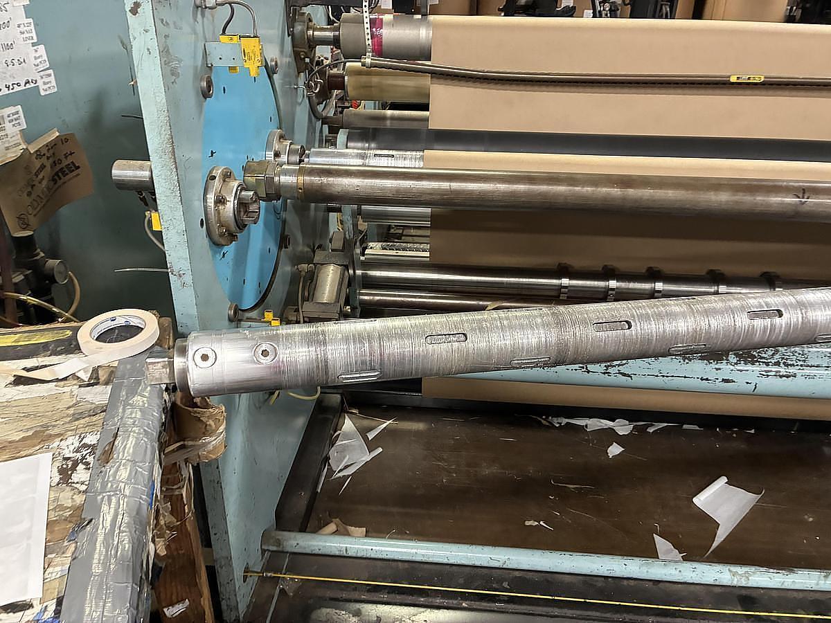 Used Shanks 72" Turret Counter Roll Slitter Rewinder