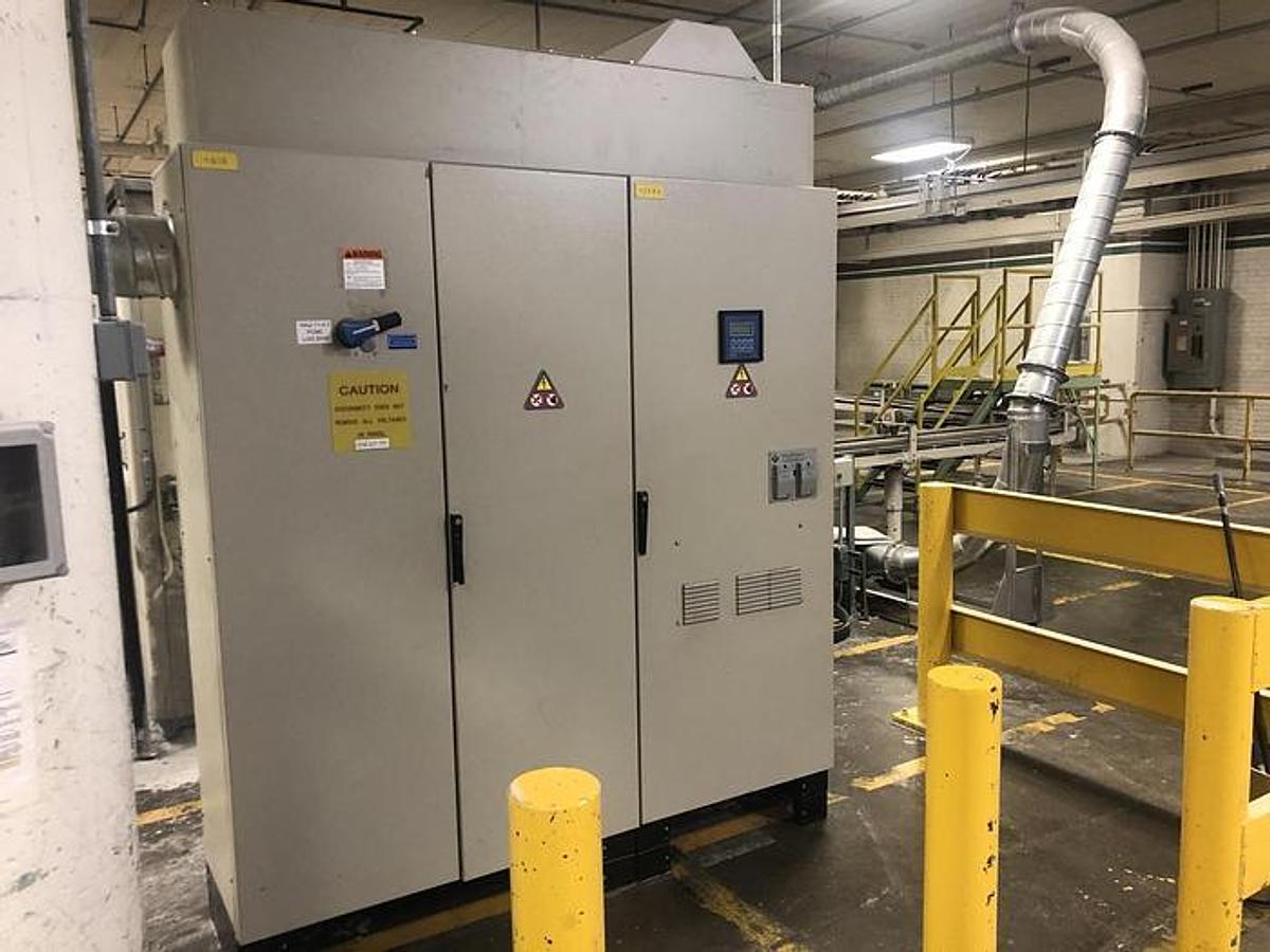 Used Fabio Perini Tissue Log Saw Model 182E Orbital 4 Lane