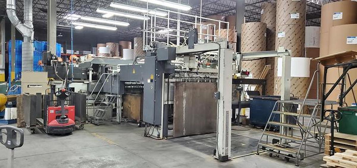 Used Maxson DFK 57" Dual Rotary Knife Sheeter - 2000