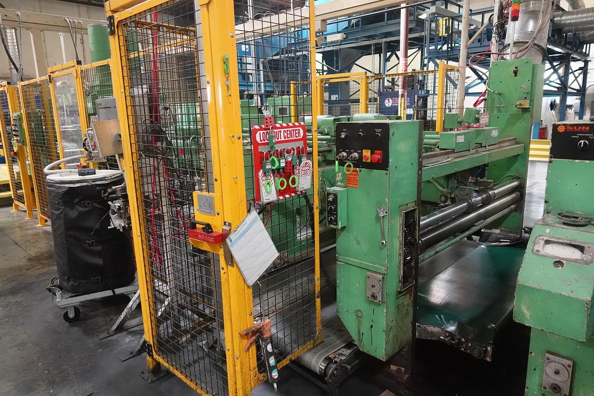 Used 1982 Langston Mini 24" x 70" 2-Color Flexo Folder Gluer (Printer Slotter Folder Gluer)