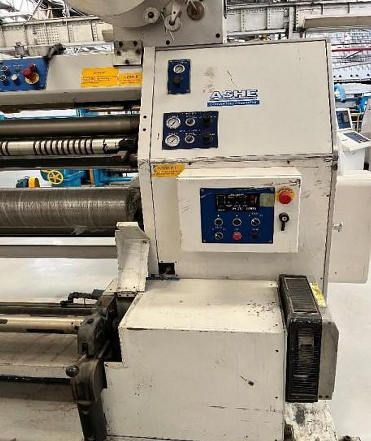 Used Ashe Sapphire 680 47" Aluminum Foil Cantilevered Duplex Slitter Rewinder