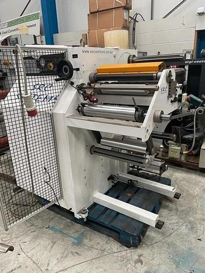 Used SRC Systems TW525 13.75" Narrow Web Duplex Turret Slitter Rewinder - 2016