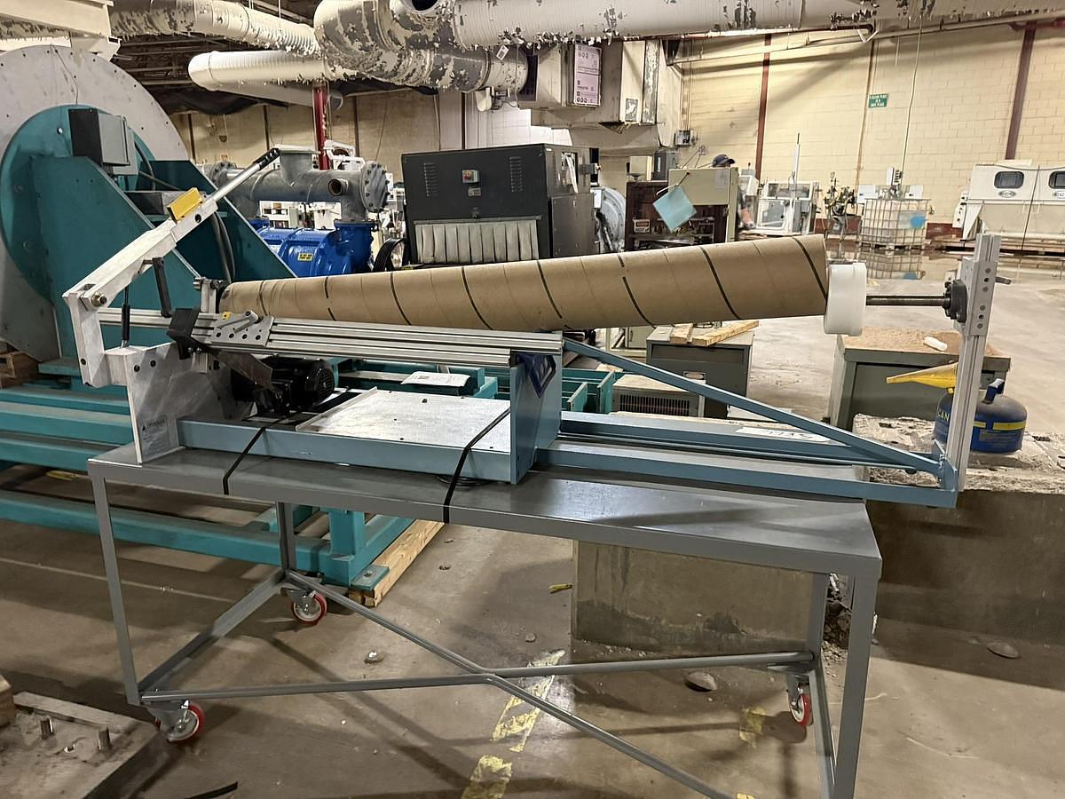 Used Pinnacle RBCC 60" Manual Core Cutter, 6" Cores
