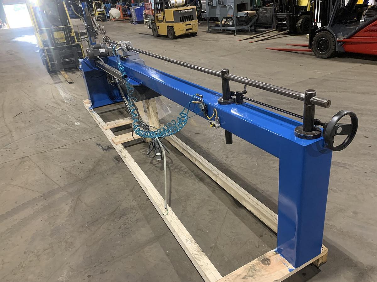 Used Coretech 10/90 90" Semi-Automatic Core Cutter, 6" Cores - 2001