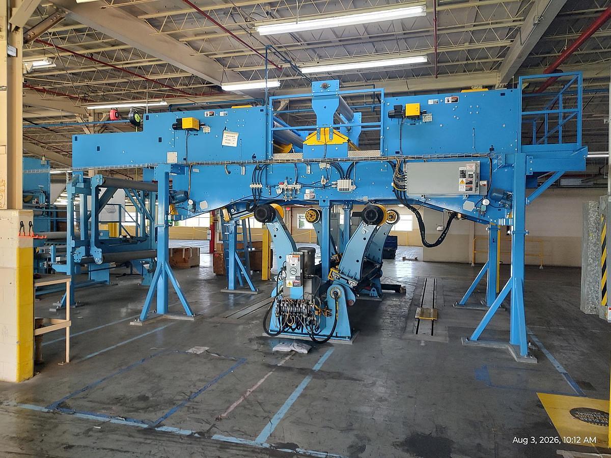 Used 73" Marquip Dual Position Unwind & 2021 D2 Splicer