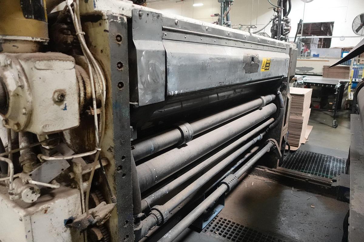 Used 1978 Langston Saturn II 37" x 97" 3-Color Flexo Folder Gluer