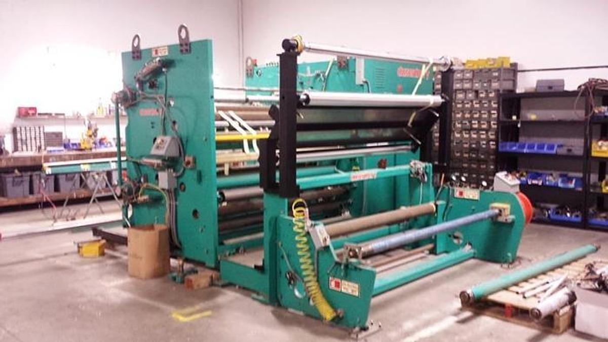 Used Dusenbery 335 72" Duplex Turret Slitter Rewinder - 2000