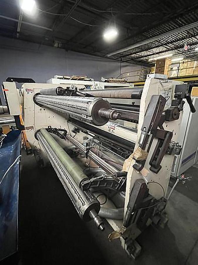 Used Deacro DA-653 65" Duplex Cantilevered Slitter Rewinder
