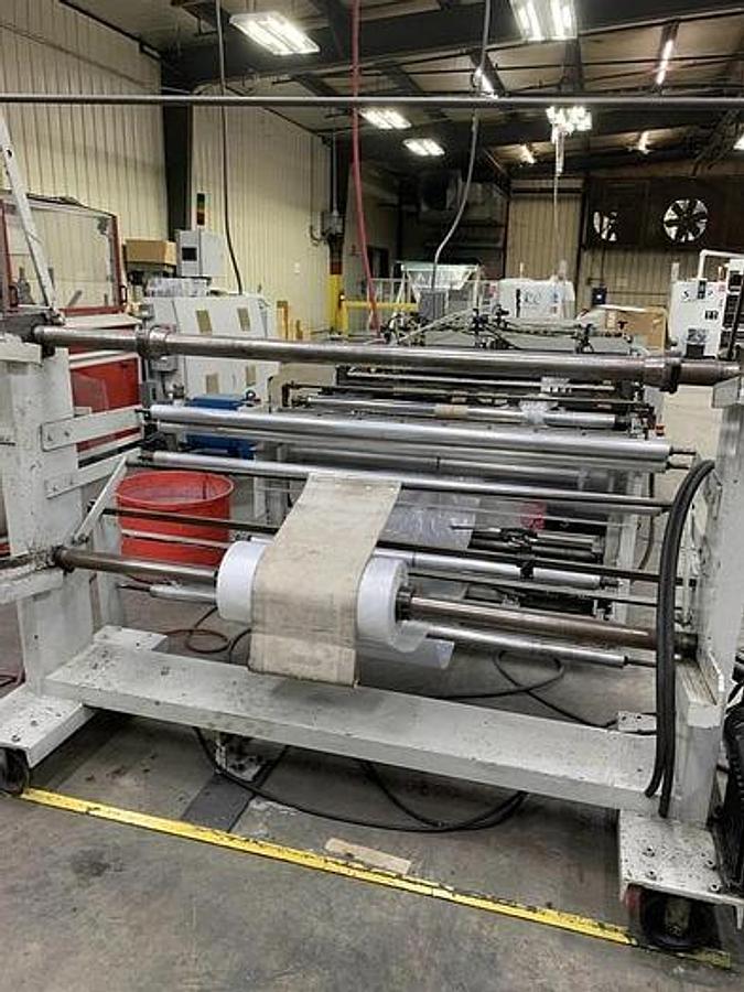 Used FMC 56" Split Roll Sideweld Bag Machine