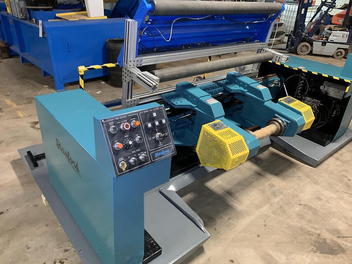 Used Stanford 2038-RT 62" Duplex Cantilevered Slitter Rewinder