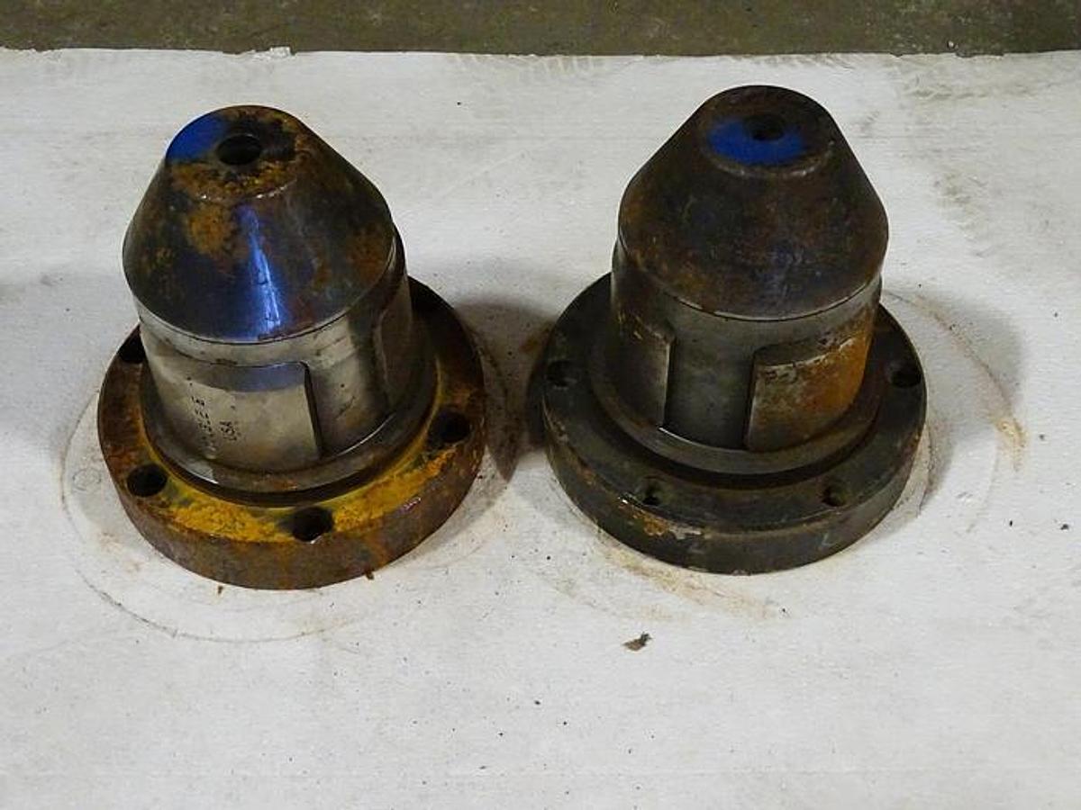 Used Double E 5" (152.4 mm) Unwind / Rewind Chuck Pair