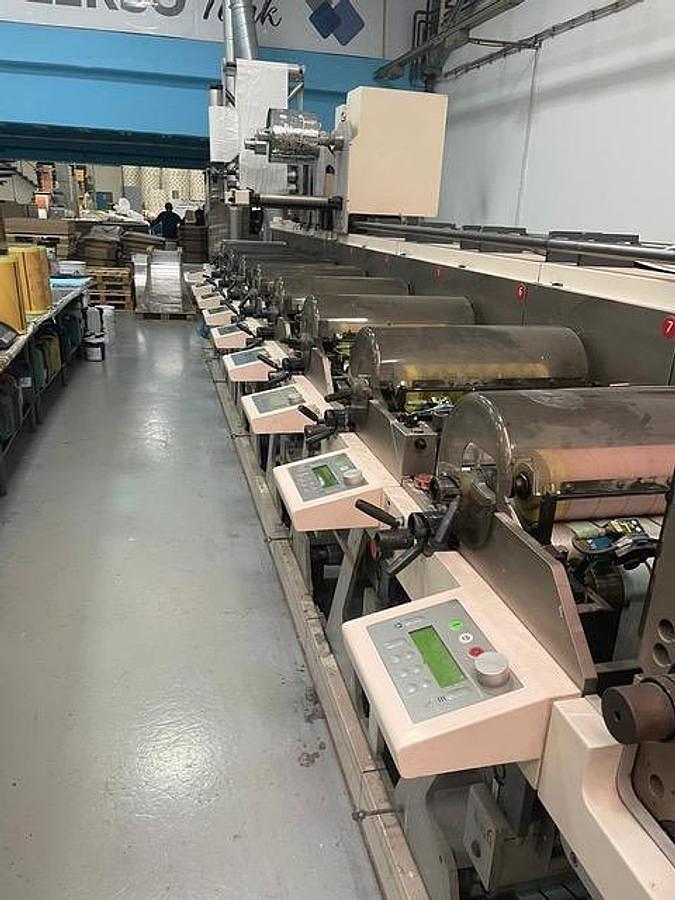Used Nilpeter FA-4 16" 8 Color Narrow Web Press - 2008