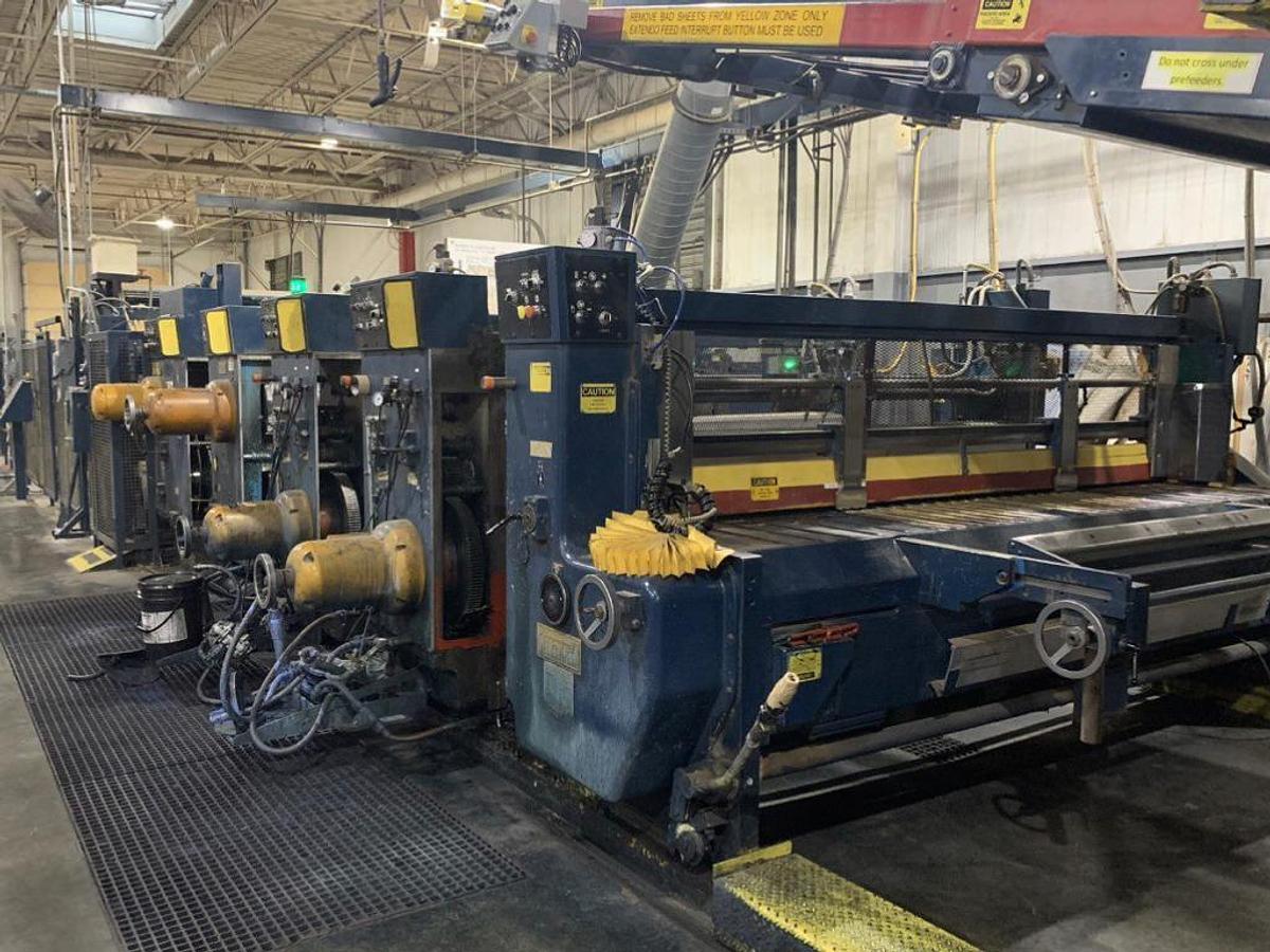Used Ward Rotary Die Cutter 66″ X 100″