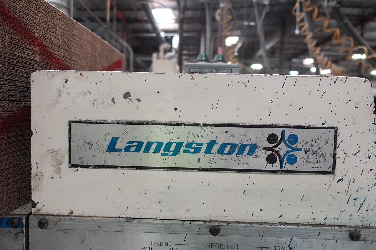 Used 1978 Langston Saturn II 37" x 97" 3-Color Flexo Folder Gluer