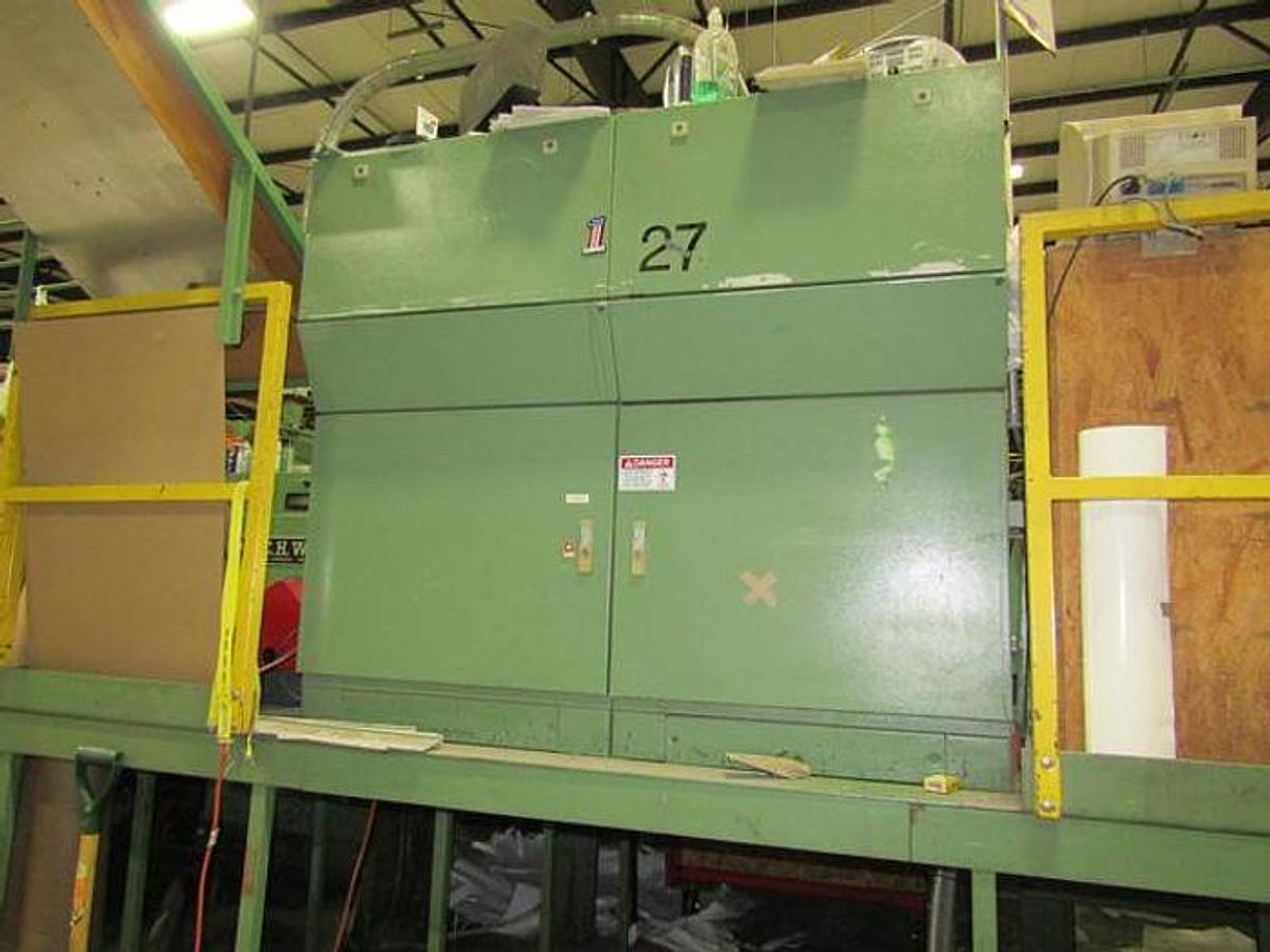 Used E.C.H. Will 76" Dual Rotary Knife Sheeter - 1992