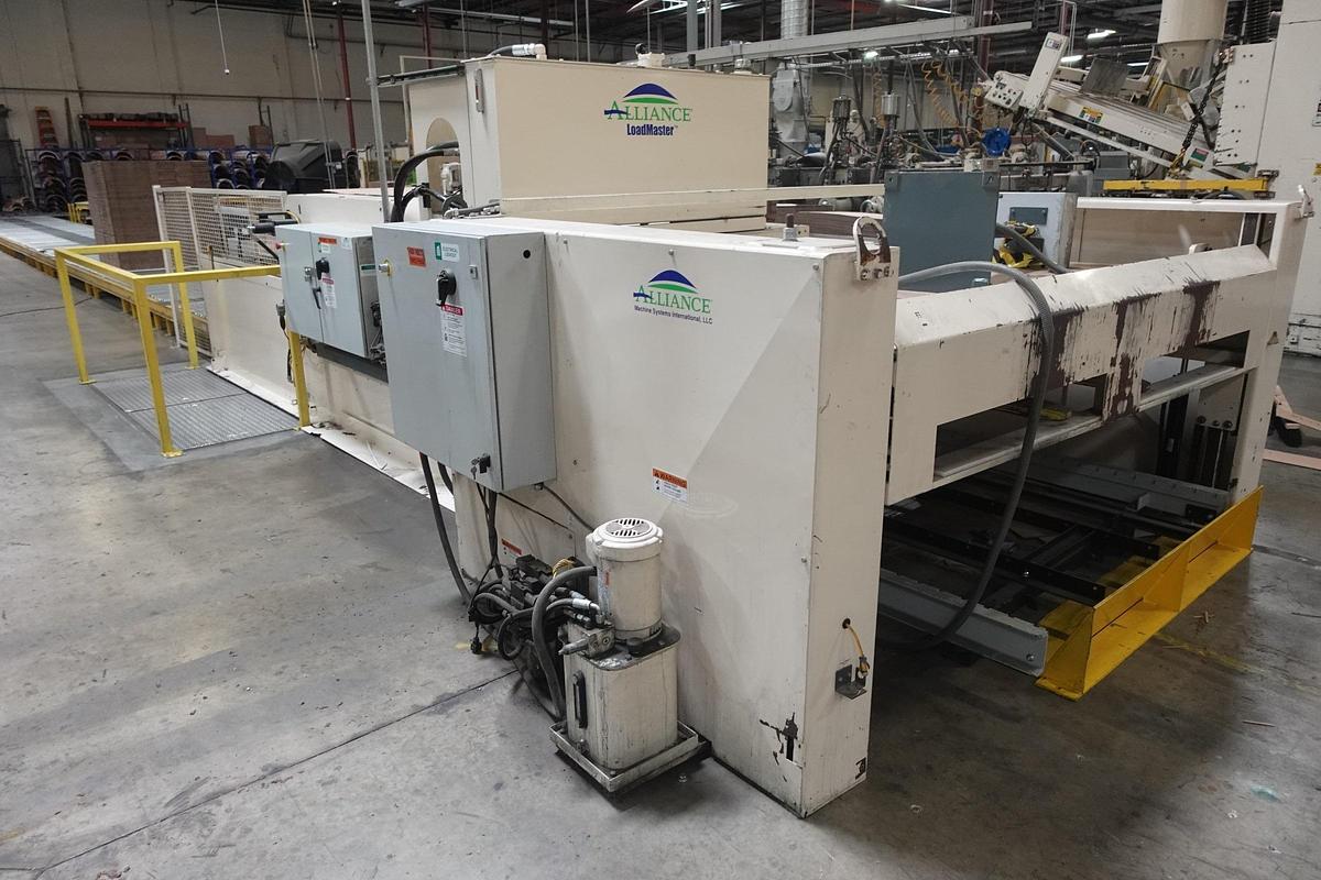 Used Alliance LM3-56 Semi-Automatic Bundler / Stacker with Palletizer and Slip Sheet Inserter
