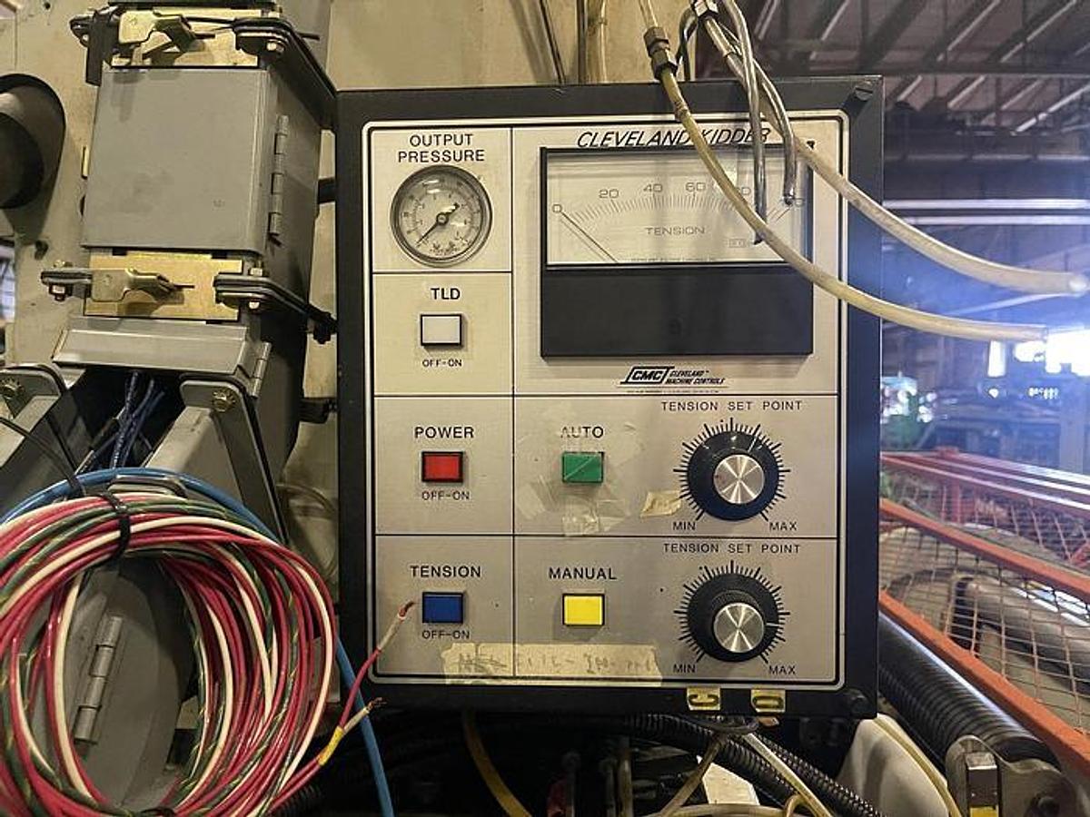 Used 45" Width Kidder Automatic Unwind with Splicer 24" Dia.
