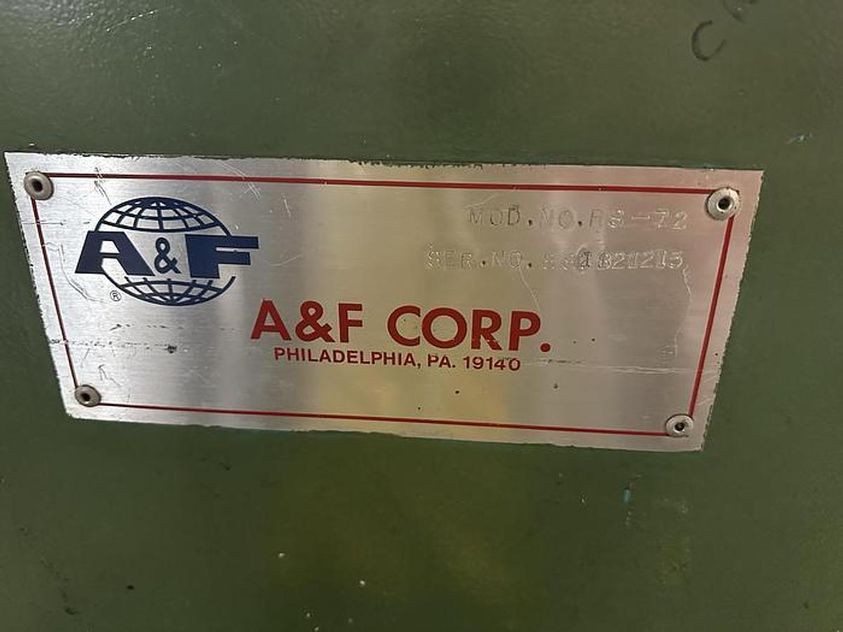 Used 72" Cameron Two Drum Slitter Rewinder Model 438 - 60" Rewind with A&F Shaftless Unwind Stand