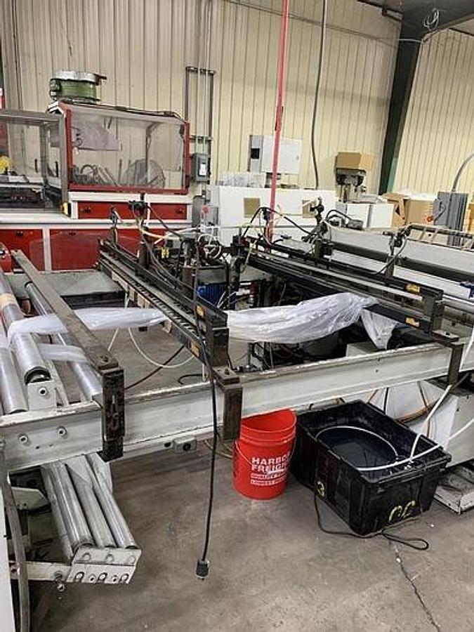 Used FMC 56" Split Roll Sideweld Bag Machine
