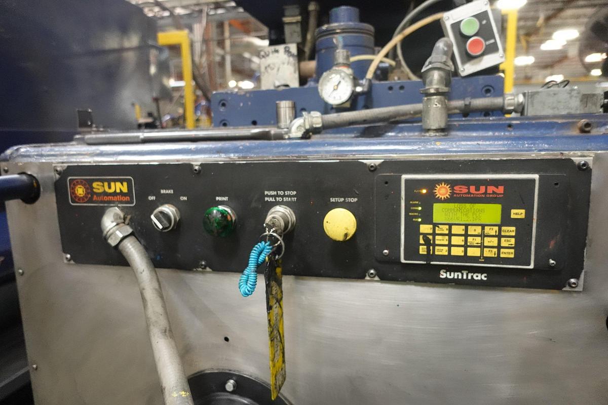 Used Ward 66" x 113" 3-Color Rotary Die Cutter with Sun Automation Retrofit