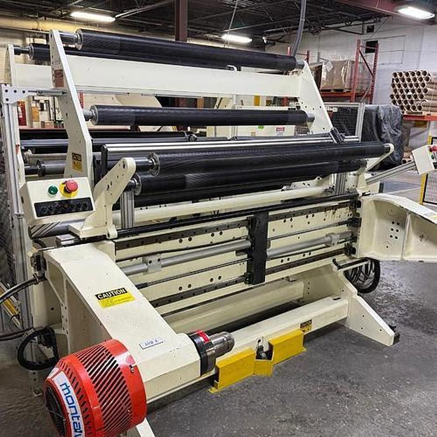 Used 63" Deacro Model R1300 Slitter Rewinder Mfg 2015 - 50" Diameters