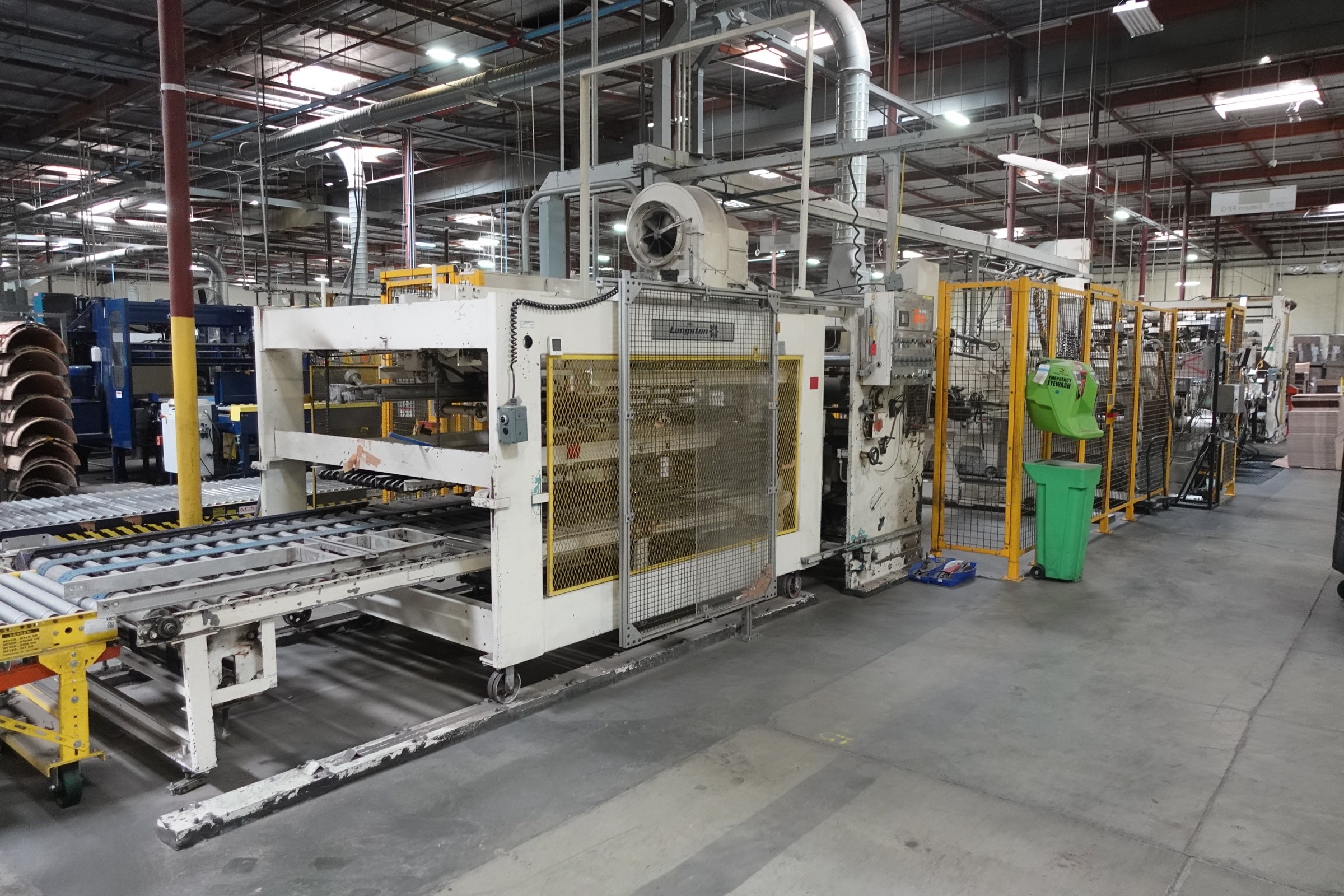 Used 1978 Langston Saturn II 37" x 97" 3-Color Flexo Folder Gluer