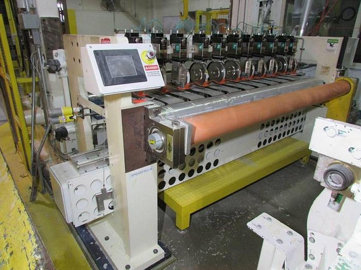 Used 84" Class III Tidland Slitting Section with Driven Female Knife Section Includes (5) Male Knives Model C3-MG-AC