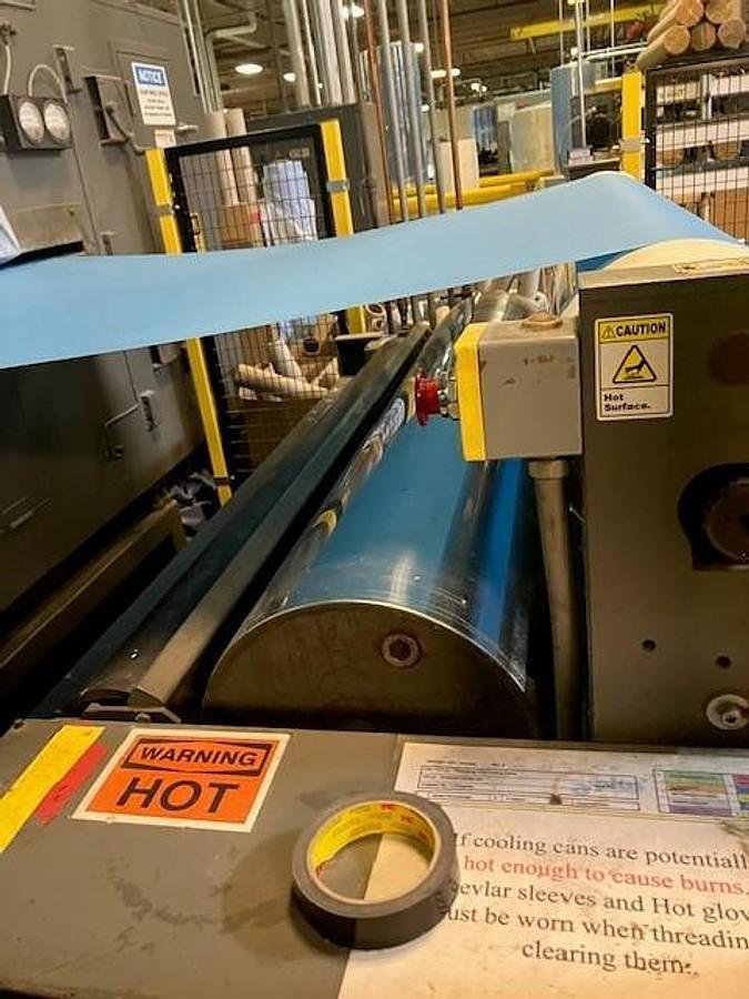 Used 70" Stork Coater & Thermo Electric Drying Line for Nonwovens
