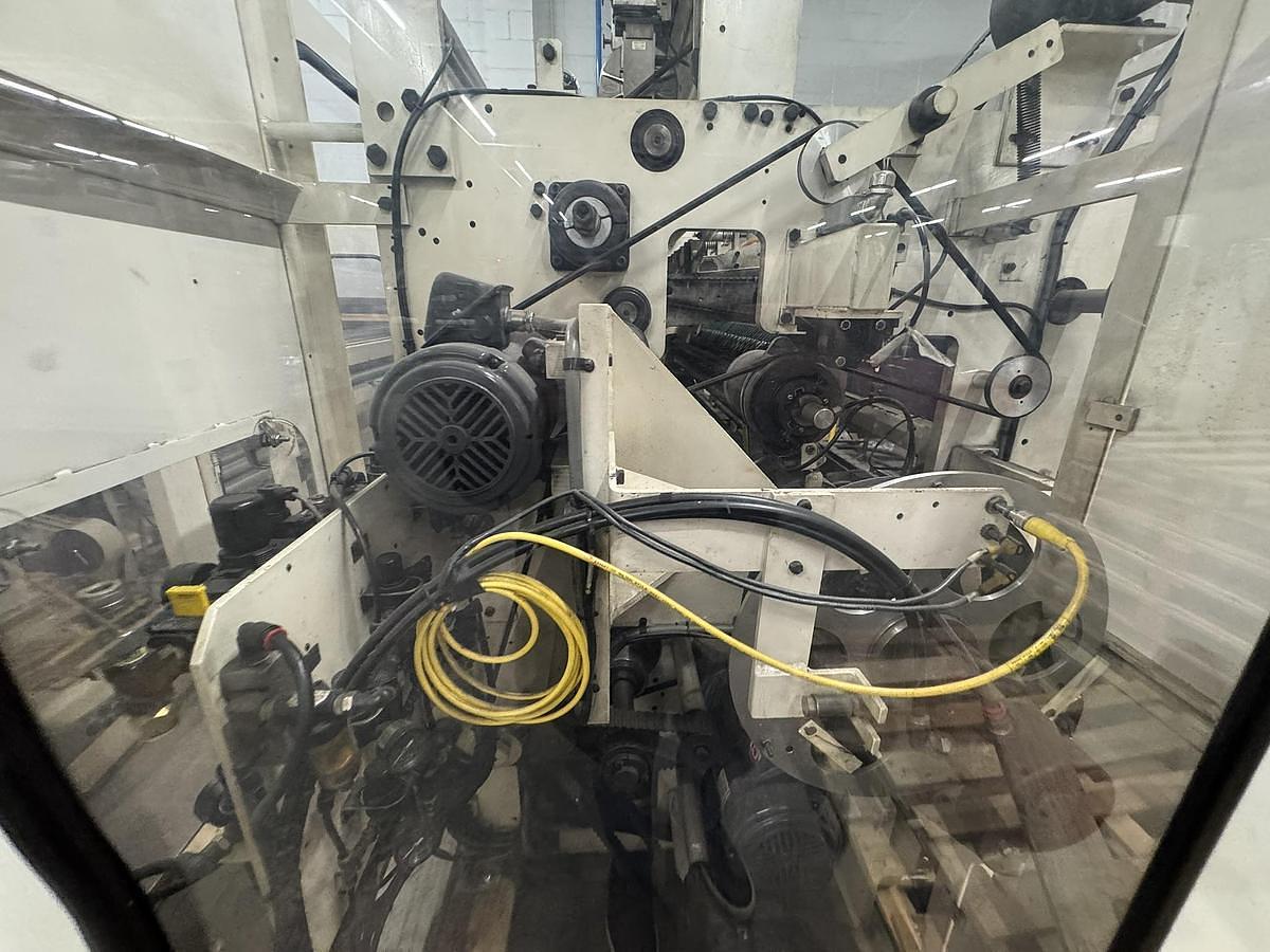 Used Elsner ENR-1000 42" Automatic Nonwoven Wipes Rewinder