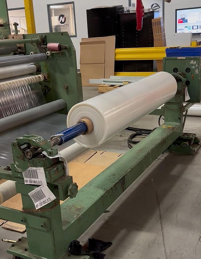 Used Catbridge 324-18 72" Simplex Turret Slitter Rewinder with Perforation - 2006