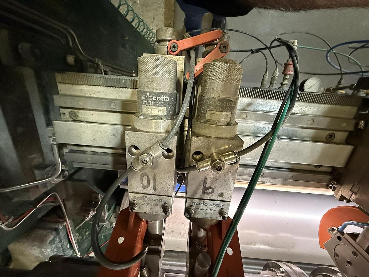 Used 110" Langston Model DA Two Drum Slitter Rewinder 72" Rewind Diameter