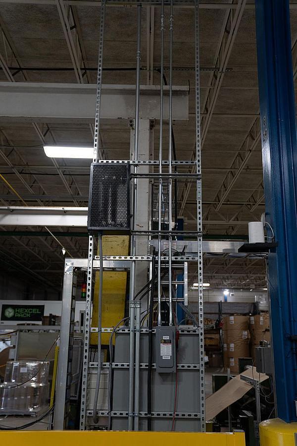 Used 72" Cameron Two Drum Slitter Rewinder Model 438 - 60" Rewind with A&F Shaftless Unwind Stand