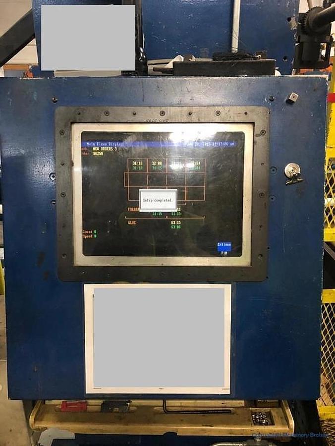 Used Serenco 66" x 130" Folder Gluer with 2 Color Flexo and Inline Rotary Die-Cutter