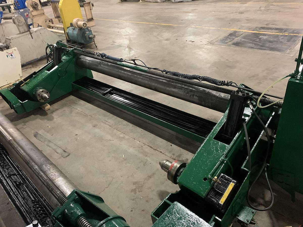 Used 87" S&S Shaftless Floor Pick Up Unwind Stands 60" Diameter