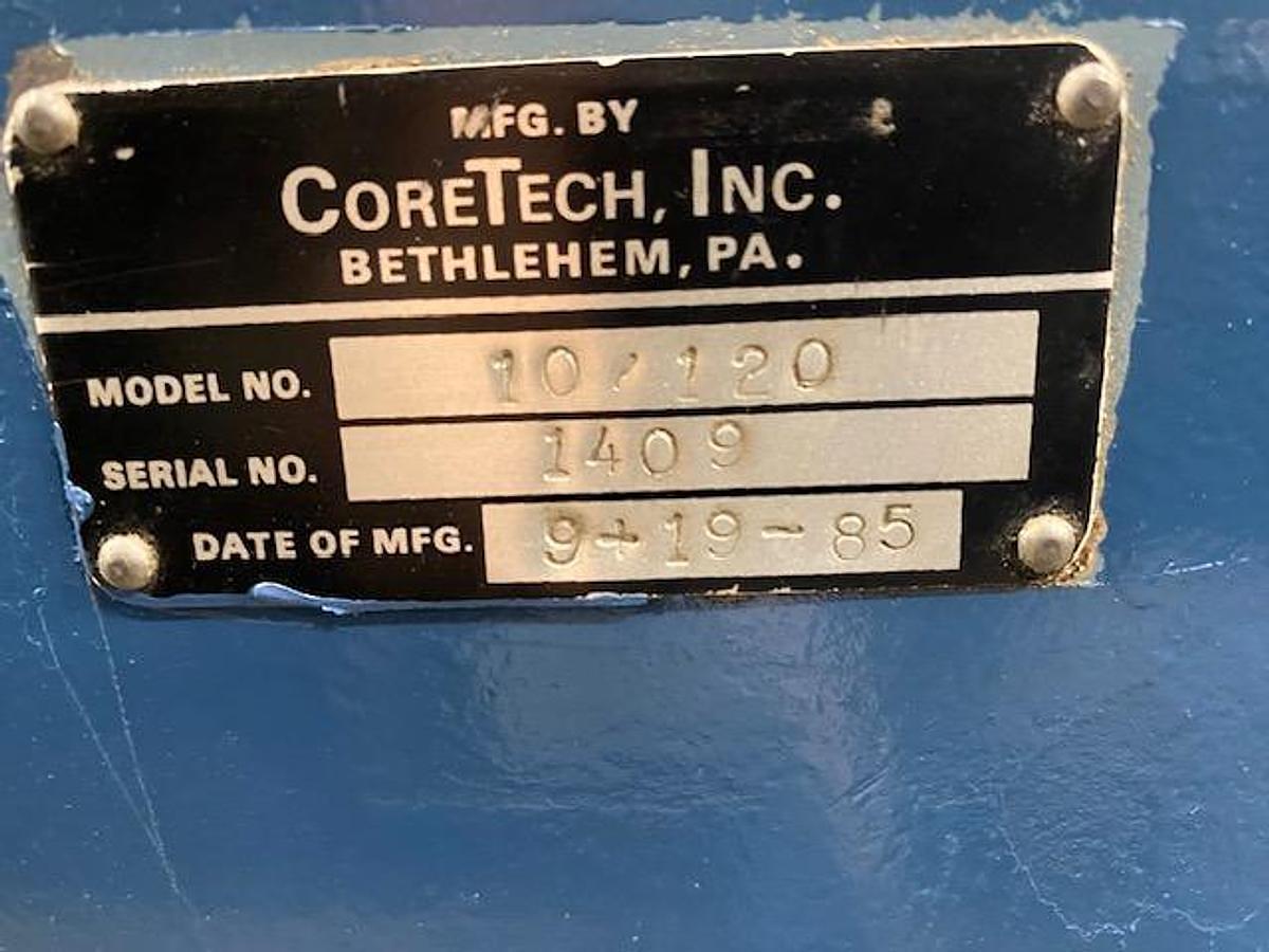 Used 120" Coretech CM10 Core Cutter, 1985